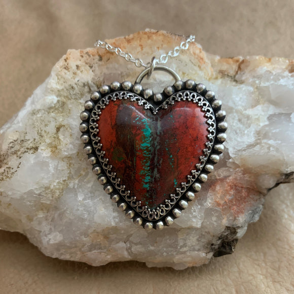 Sonora Sunrise heart Sterling Silver Necklace