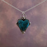 Turquoise heart Sterling Silver Necklace