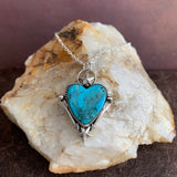 Turquoise heart Sterling Silver Necklace