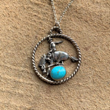 Bronc rider Rodeo necklace
