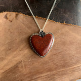 Red Jasper heart Necklace