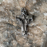 Pistols and Stars Sterling Silver cross necklace.