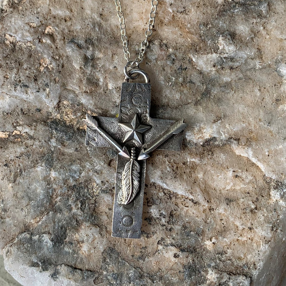 Sterling Silver cross necklace.