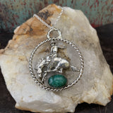 Bronc rider Rodeo necklace