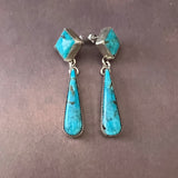 Kingman Turquoise Sterling Silver post earring