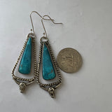 Turquoise Sterling Silver hooped earring