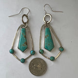 Turquoise Sterling Silver hopped earring