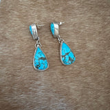 Kingman Turquoise Sterling Silver post earring