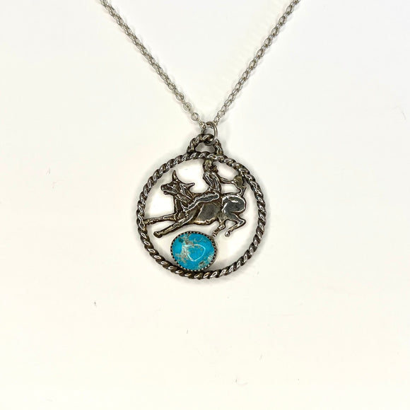 Bull rider Rodeo necklace