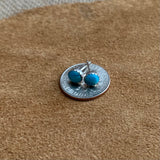 Kingman Turquoise Stud  post earrings 5MM
