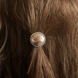 Copper horse head Sterling Silver Hair Ties