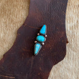 Custom tiny 3 Stone Turquoise ring