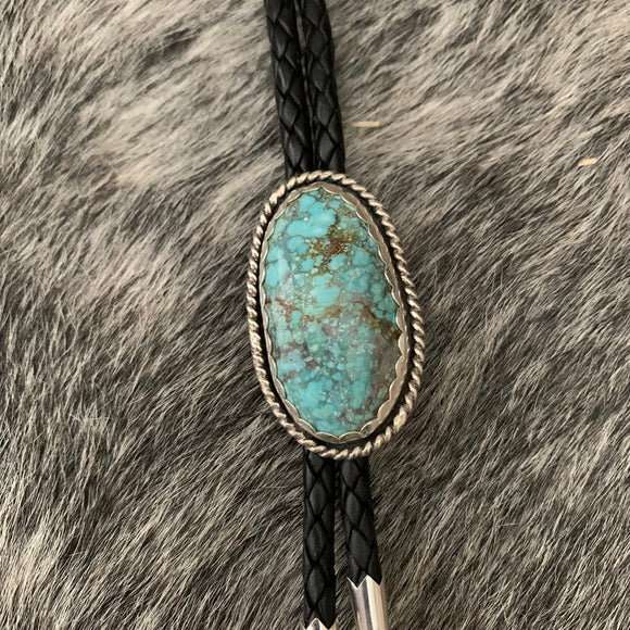Stunning Turquoise Sterling Silver bolo tie