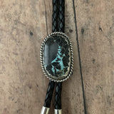 Stunning Turquoise Sterling Silver bolo tie