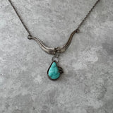 Vanessa Rose necklace with a Turquoise pendant