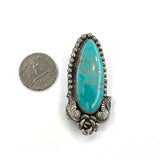 Stunning Turquoise with a rose Pendant