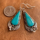 Fancy Nacozari Turquoise Sterling Silver earrings