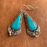 Fancy Nacozari Turquoise Sterling Silver earrings