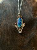 Beautiful Azurite oval Necklace