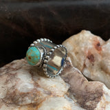 Wide Band Turquoise ring Size 11