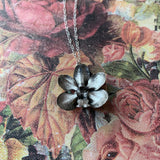 Sterling Silver Orchid Necklace